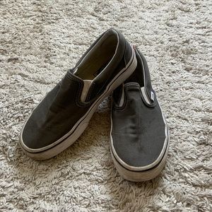 Dark grey vans in good condition!